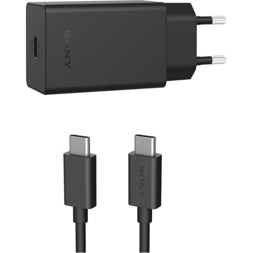 Hurtiglader Vegglader + Kabel USB-C 30W svart