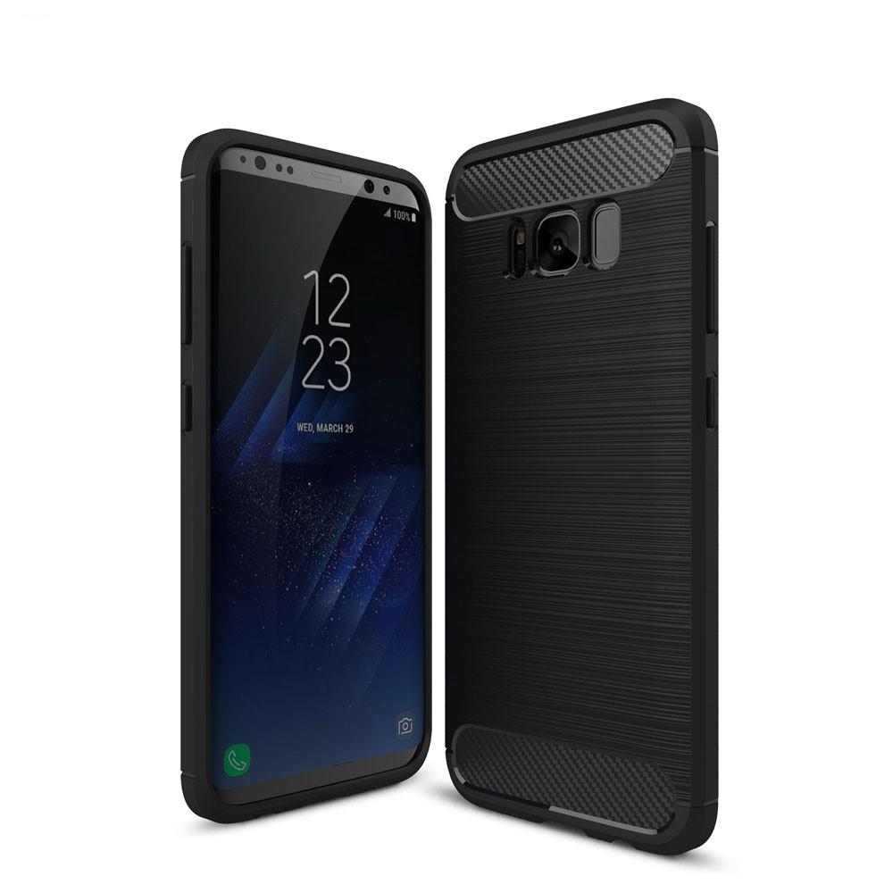 Brushed TPU Deksel Samsung Galaxy S8 black