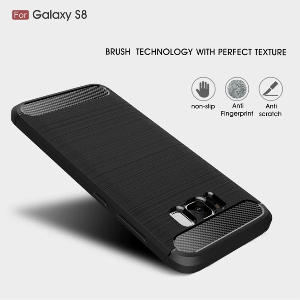 Samsung Galaxy S8 Deksel TPU Brushed Svart