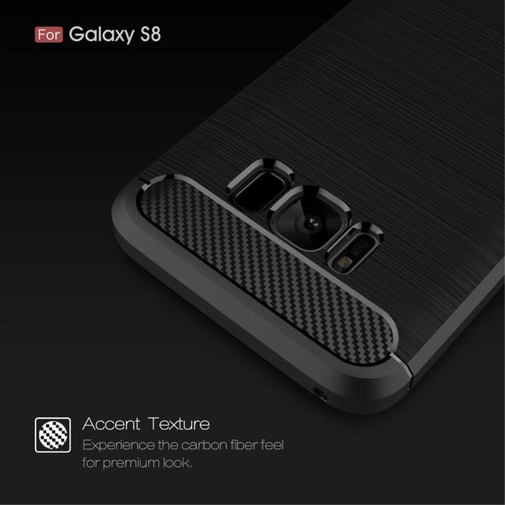 Brushed TPU Deksel Samsung Galaxy S8 black