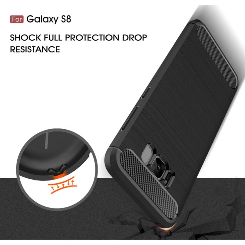 Samsung Galaxy S8 Deksel TPU Brushed Svart