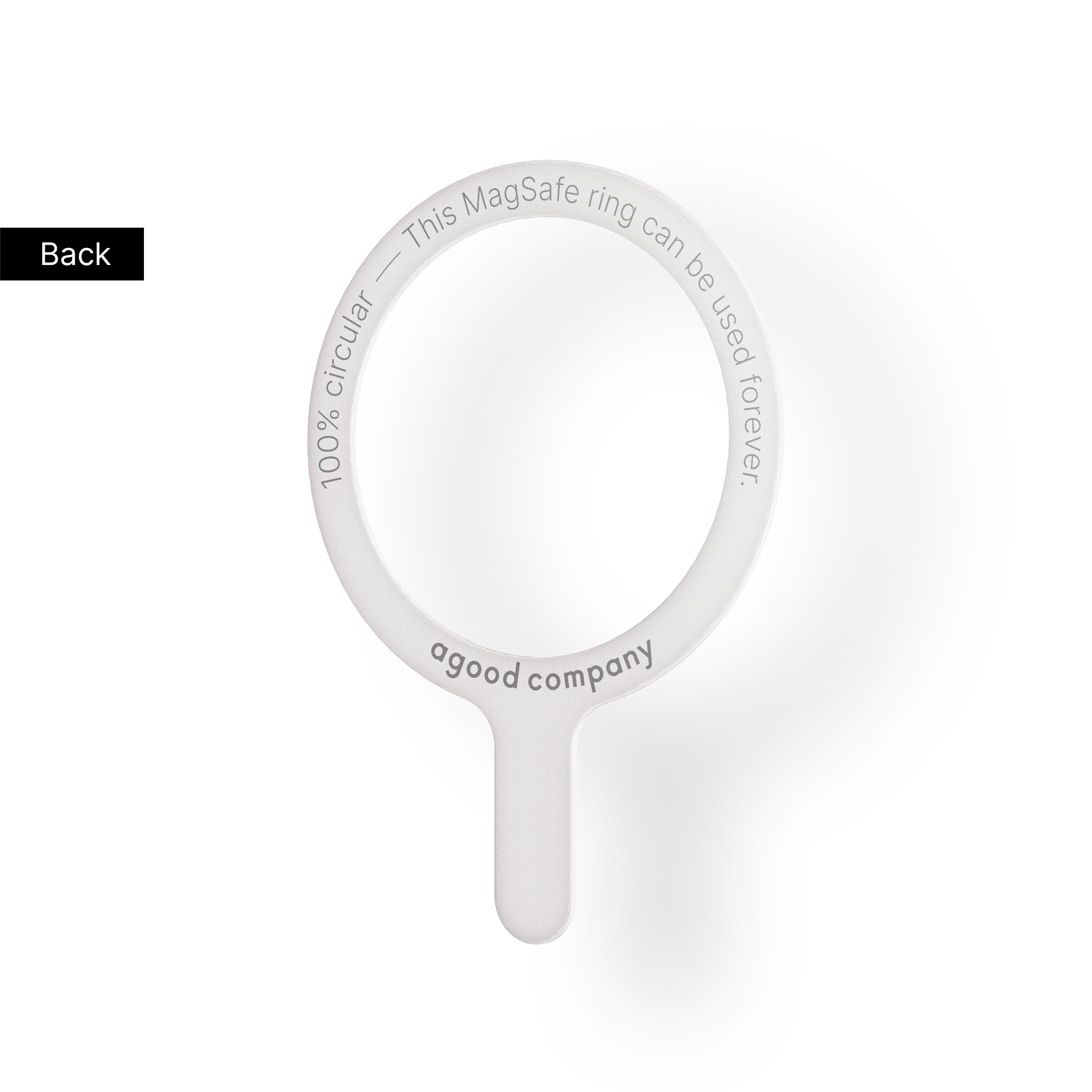 Fjernbar MagSafe-ring, hvit