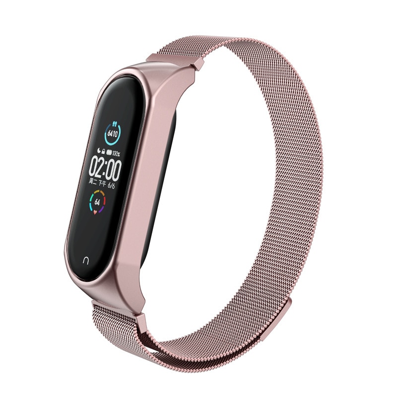 Xiaomi Mi Band 3/4 Reim Milanese Loop rosa gull