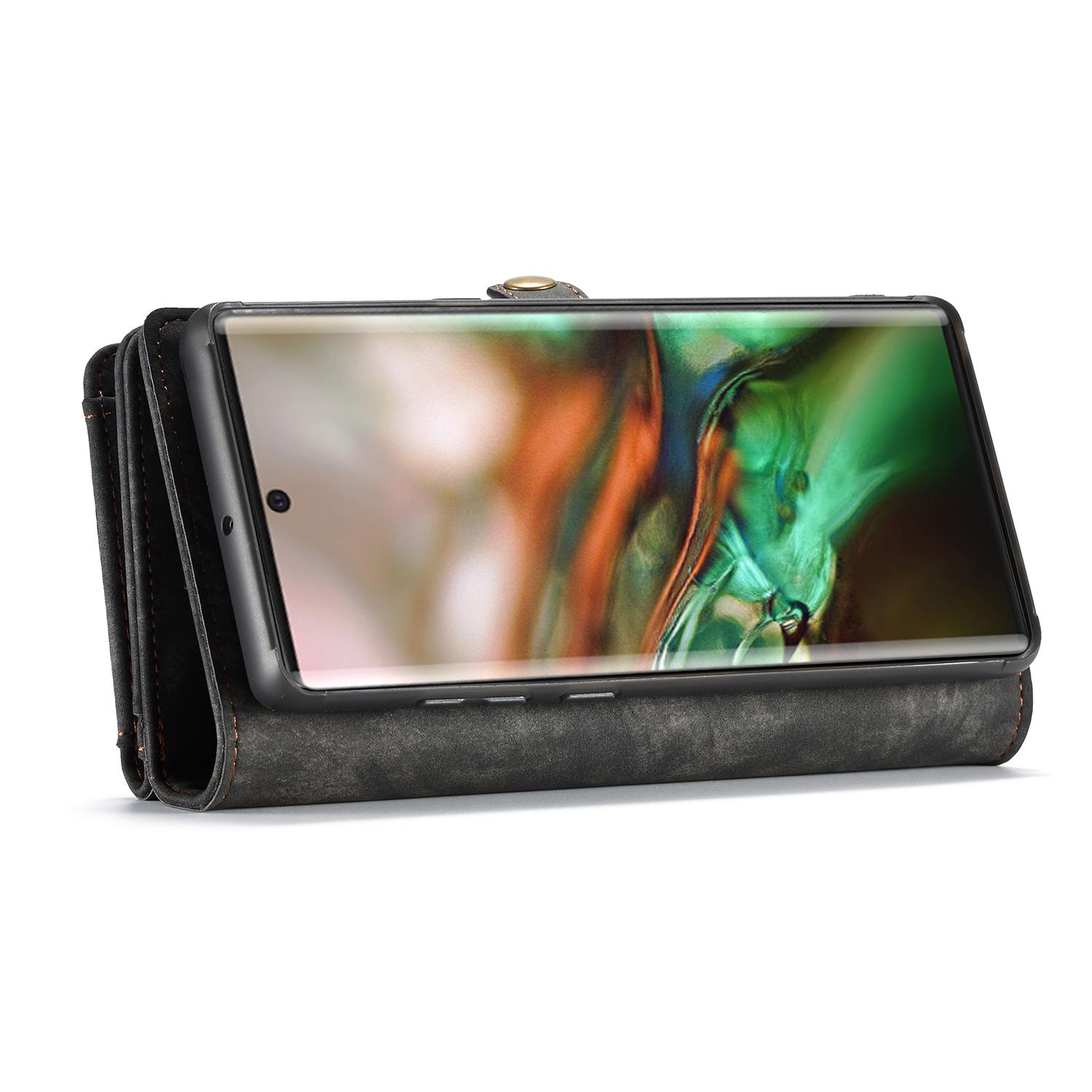 Multi-slot Lommeboksetui Samsung Galaxy Note 10 Plus Grå