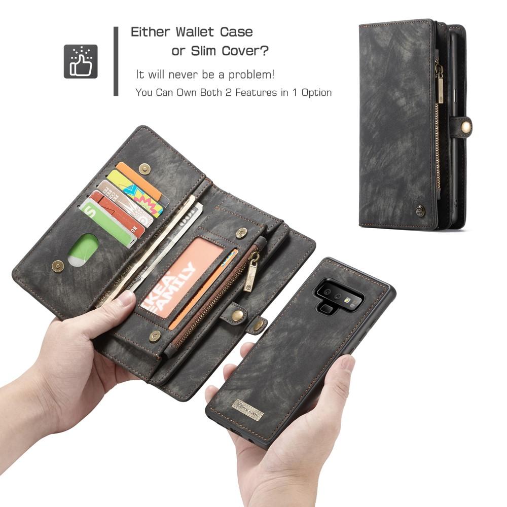 Multi-slot Lommeboksetui Galaxy Note 9 grå