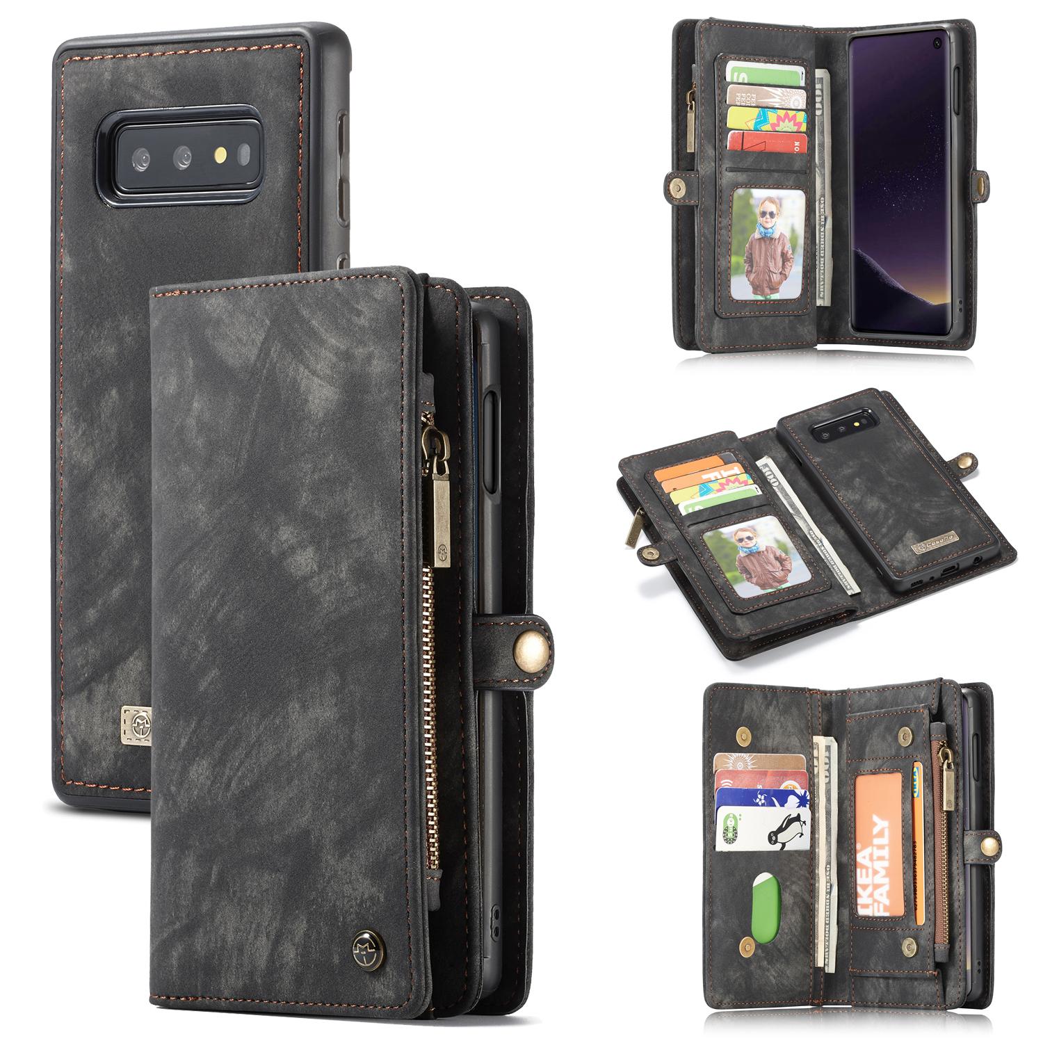 Multi-slot Lommeboksetui Samsung Galaxy S10e Grå