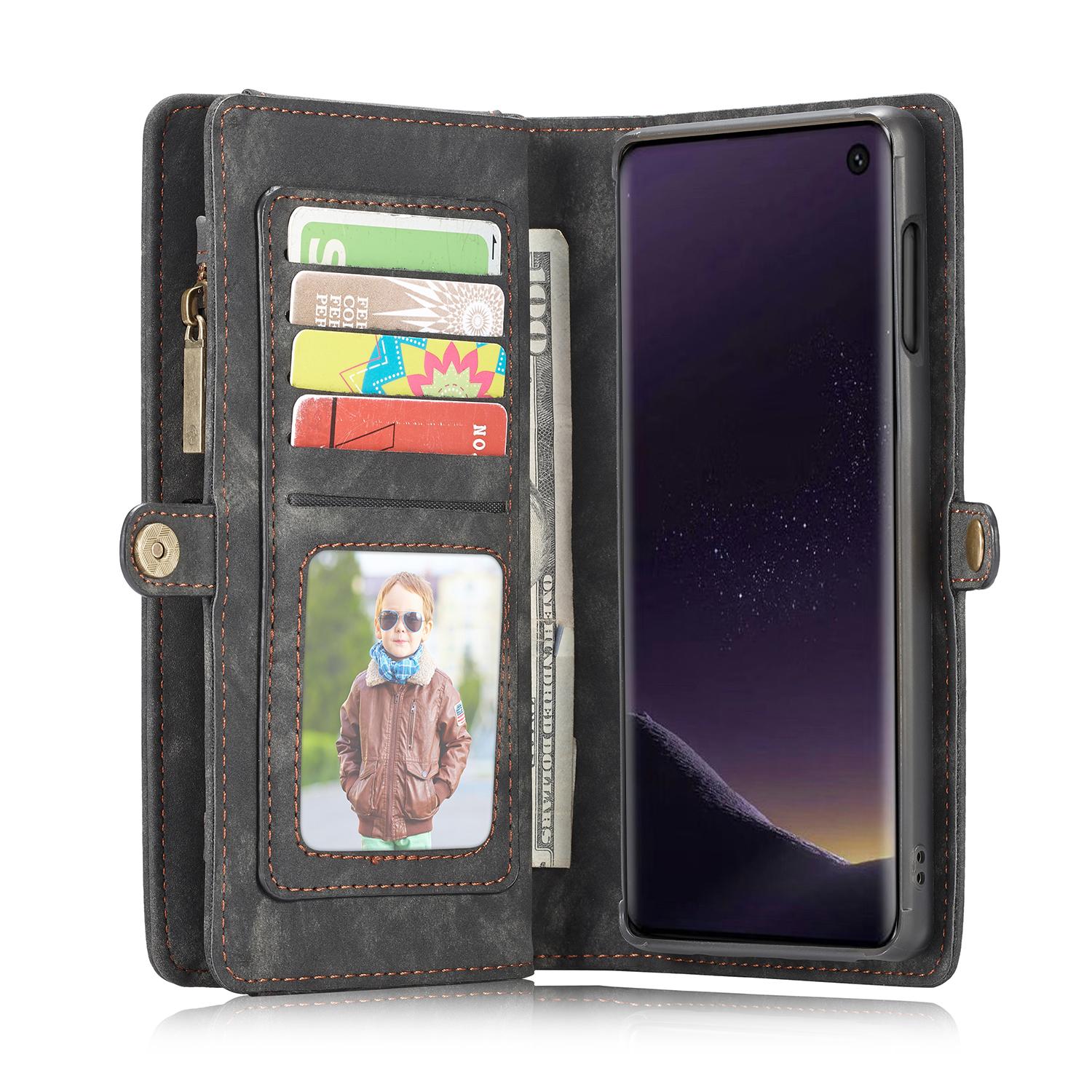 Multi-slot Lommeboksetui Samsung Galaxy S10e Grå