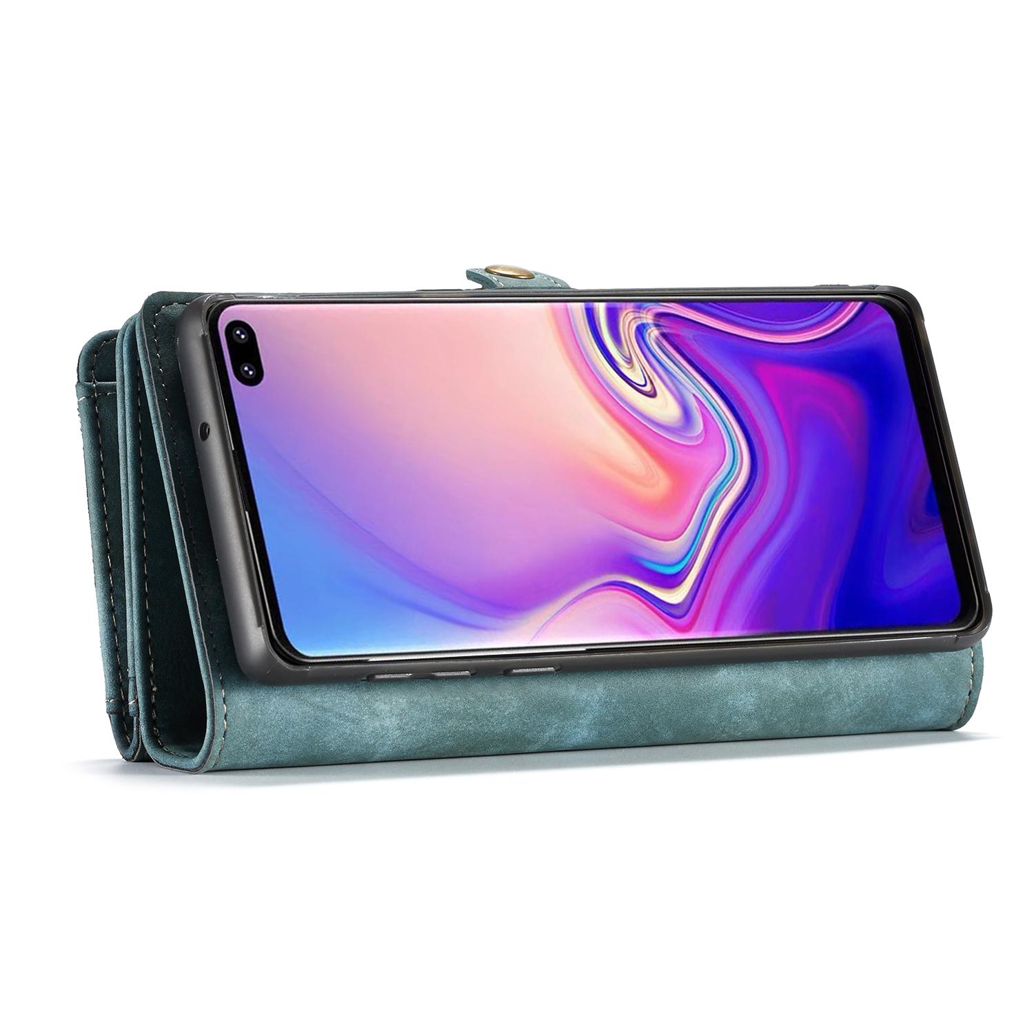 Multi-slot Lommeboksetui Samsung Galaxy S10 Plus Blå