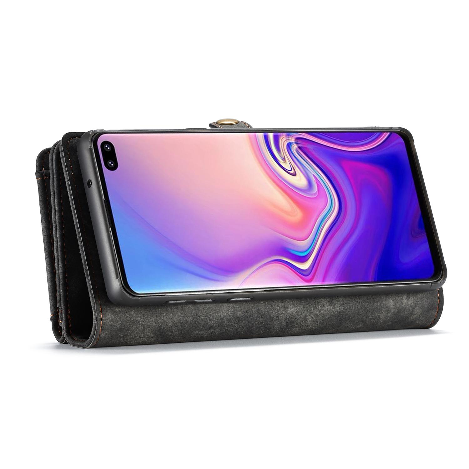 Multi-slot Lommeboksetui Samsung Galaxy S10 Plus Grå