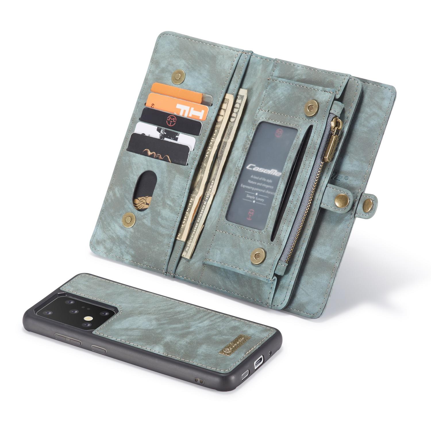 Multi-slot Lommeboksetui Galaxy S20 Ultra blå