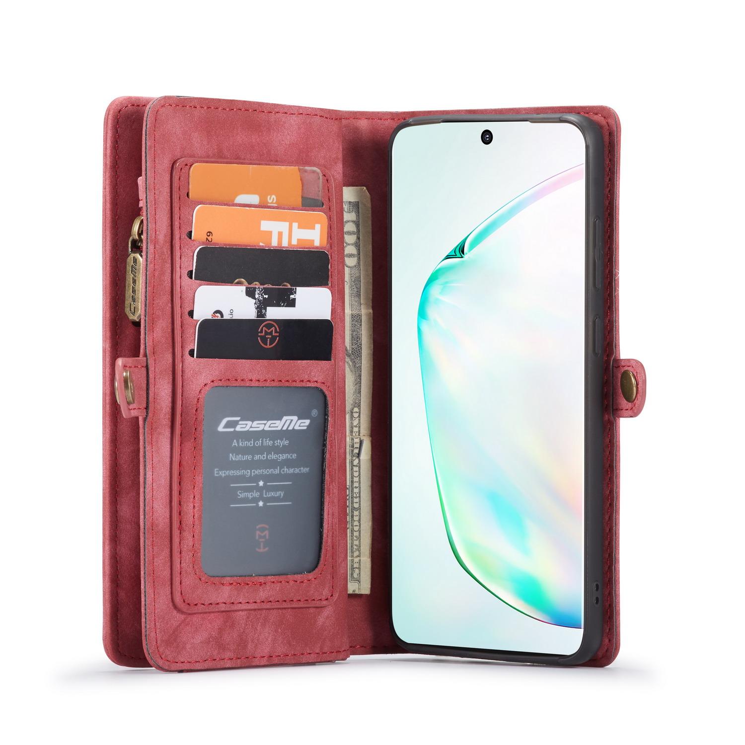 Multi-slot Lommeboksetui Samsung Galaxy S20 Ultra Rød