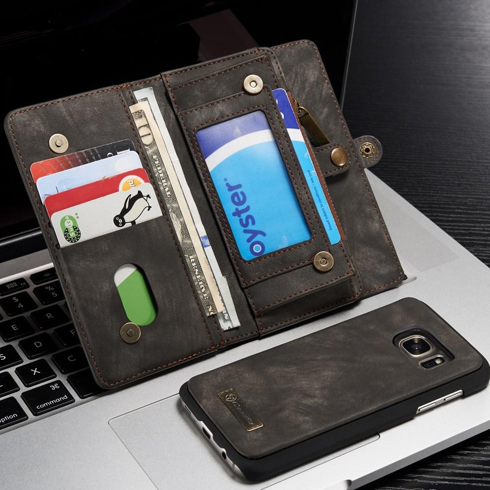 Multi-slot Lommeboksetui Samsung Galaxy S7 Grå