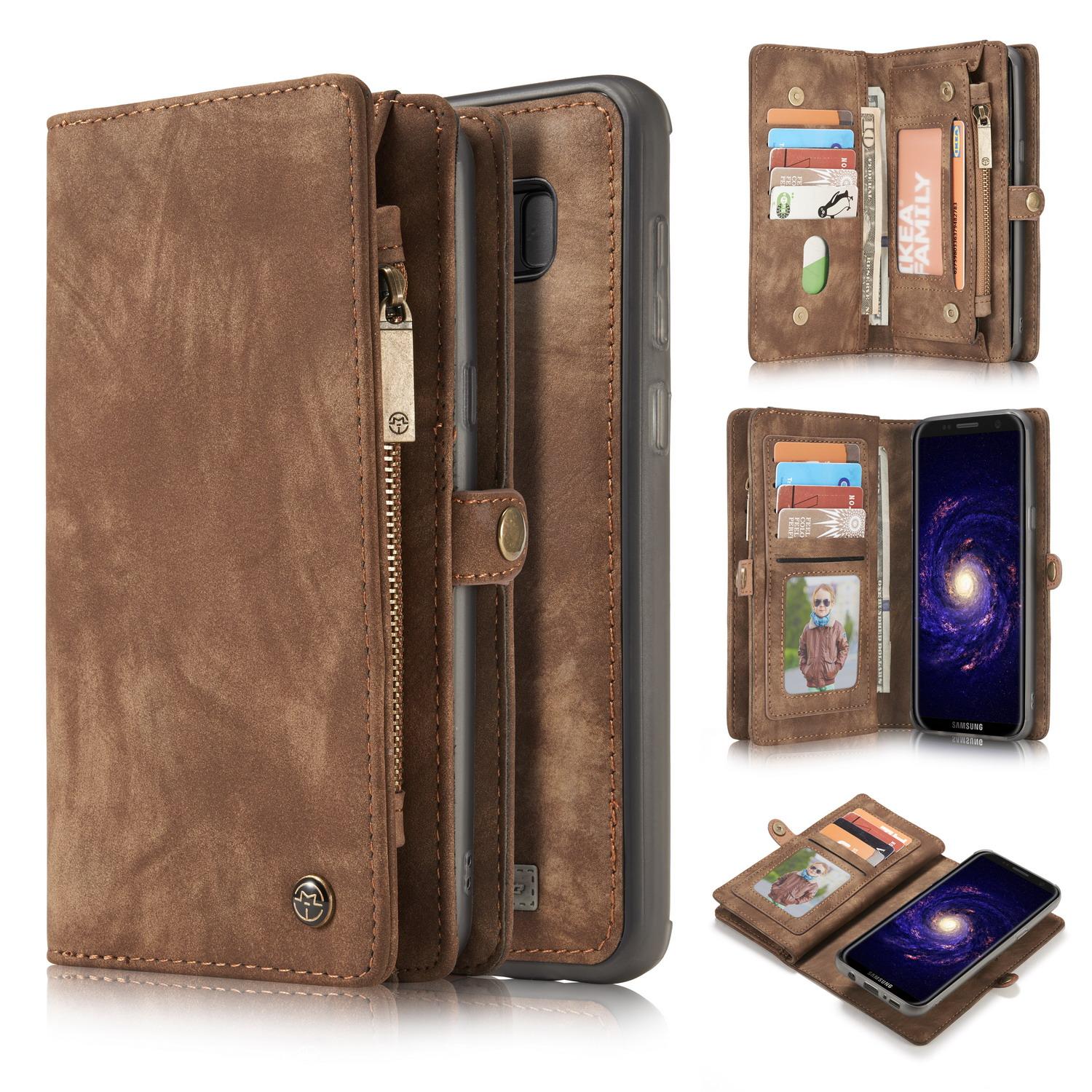 Multi-slot Lommeboksetui Samsung Galaxy S8 Brun