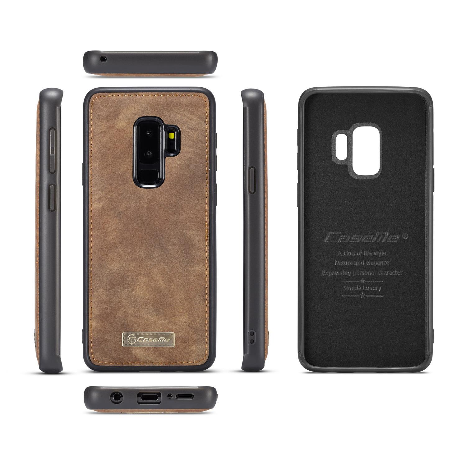 Multi-slot Lommeboksetui Galaxy S9 Plus brun