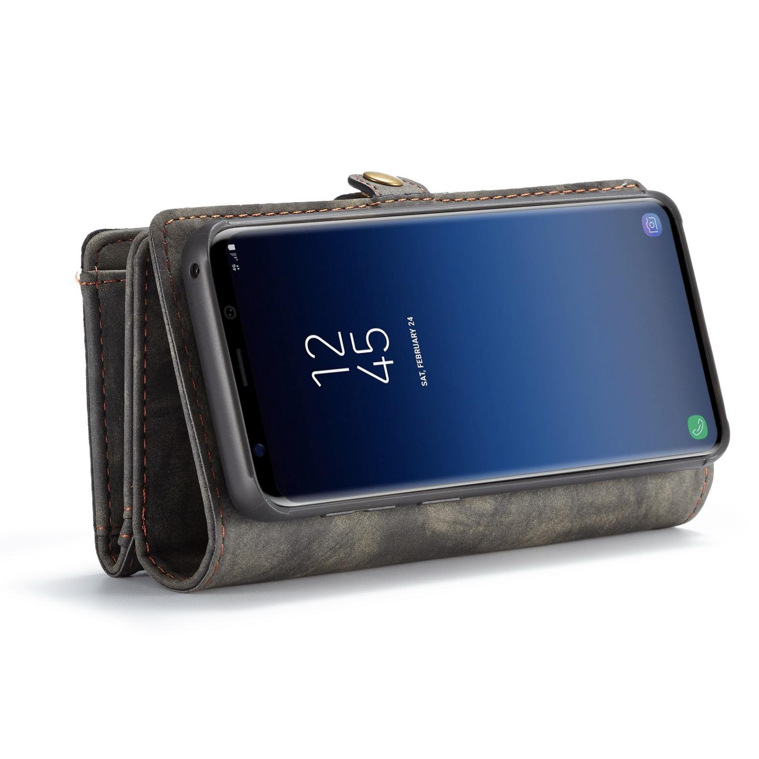 Multi-slot Lommeboksetui Samsung Galaxy S9 Plus Grå