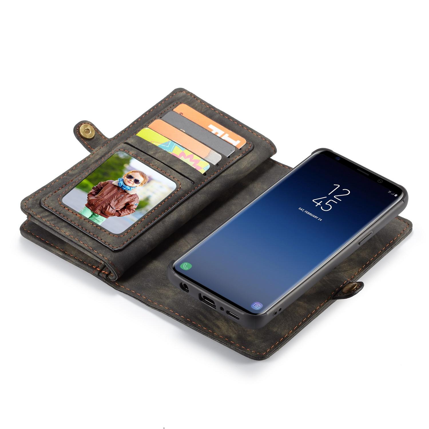 Multi-slot Lommeboksetui Samsung Galaxy S9 Plus Grå
