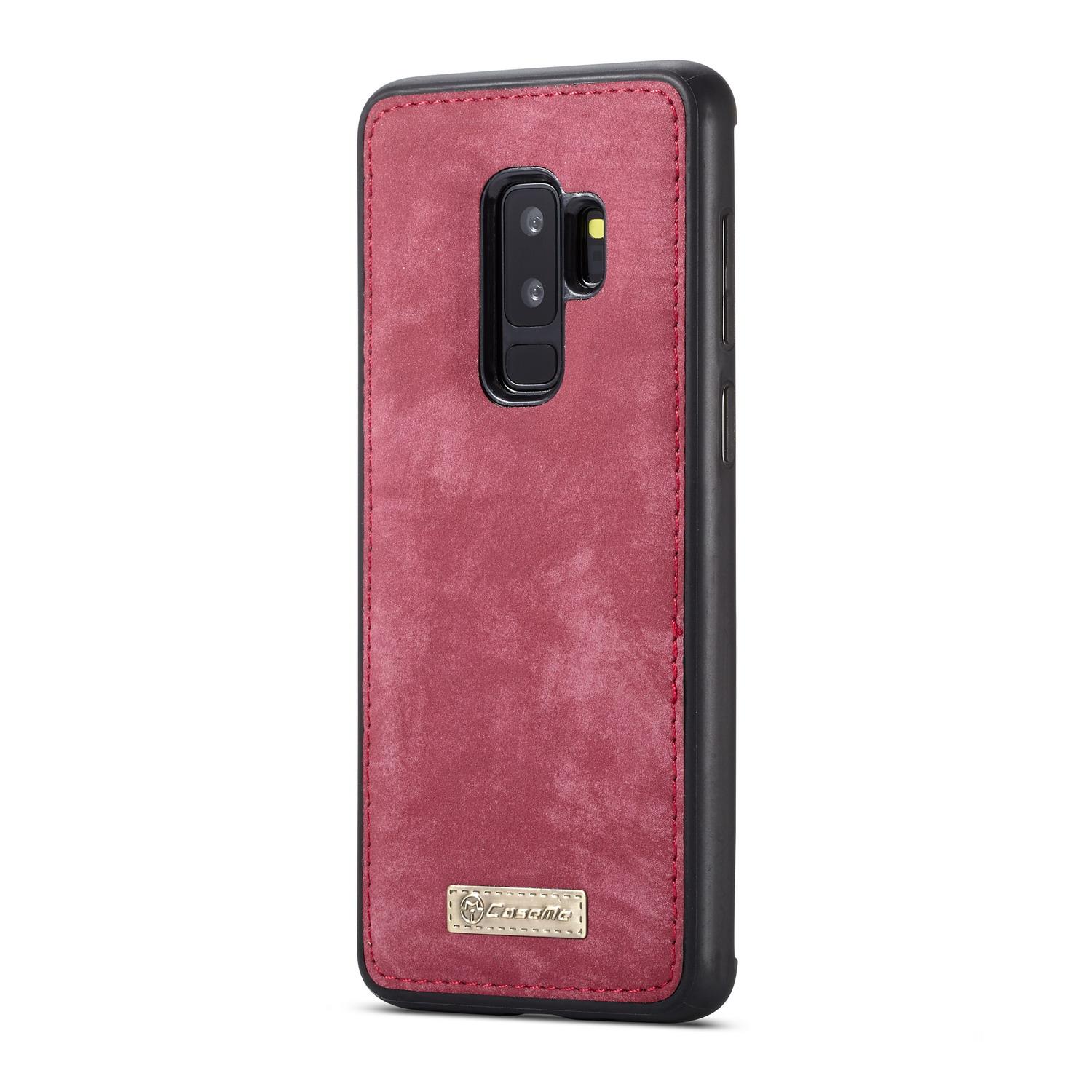 Multi-slot Lommeboksetui Samsung Galaxy S9 Plus Rød