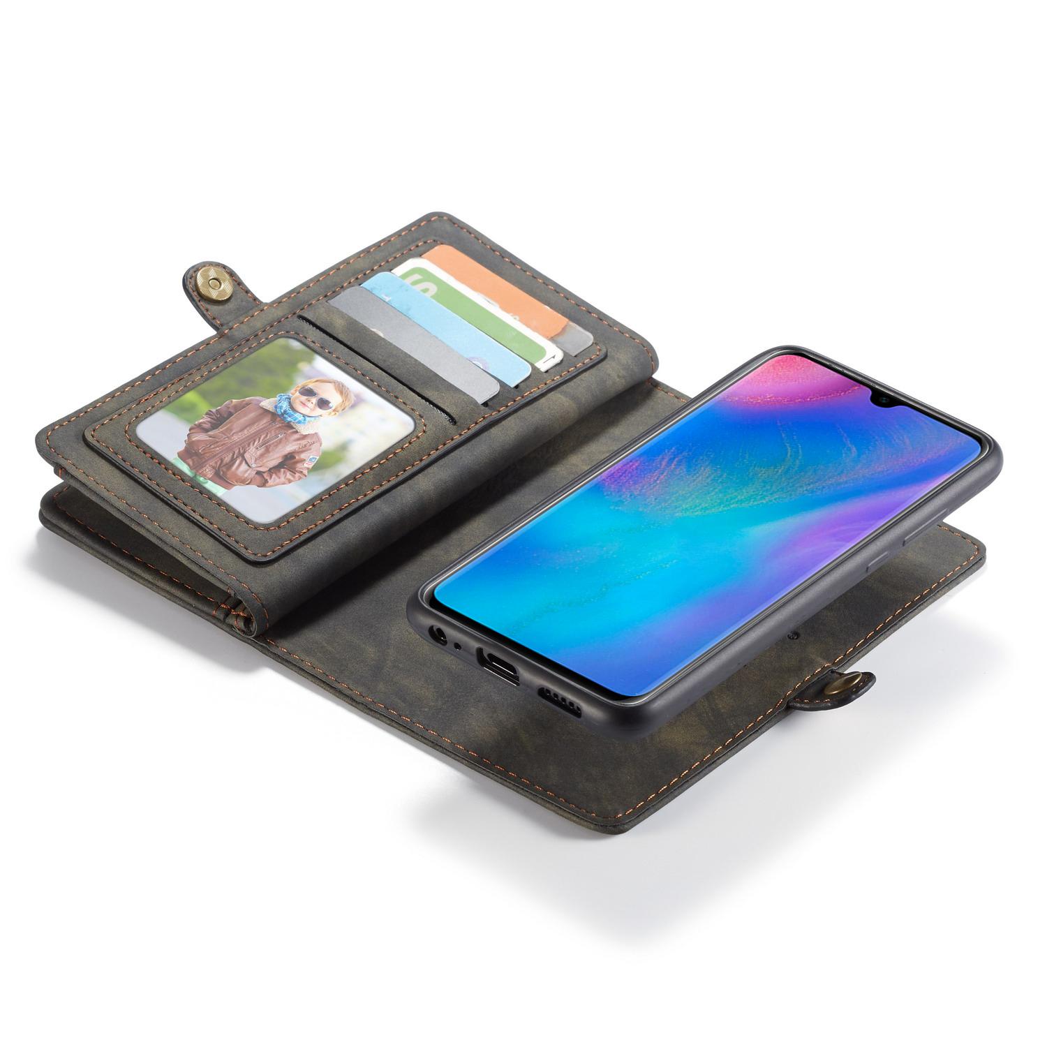 Multi-slot Lommeboksetui Huawei P30 Grå
