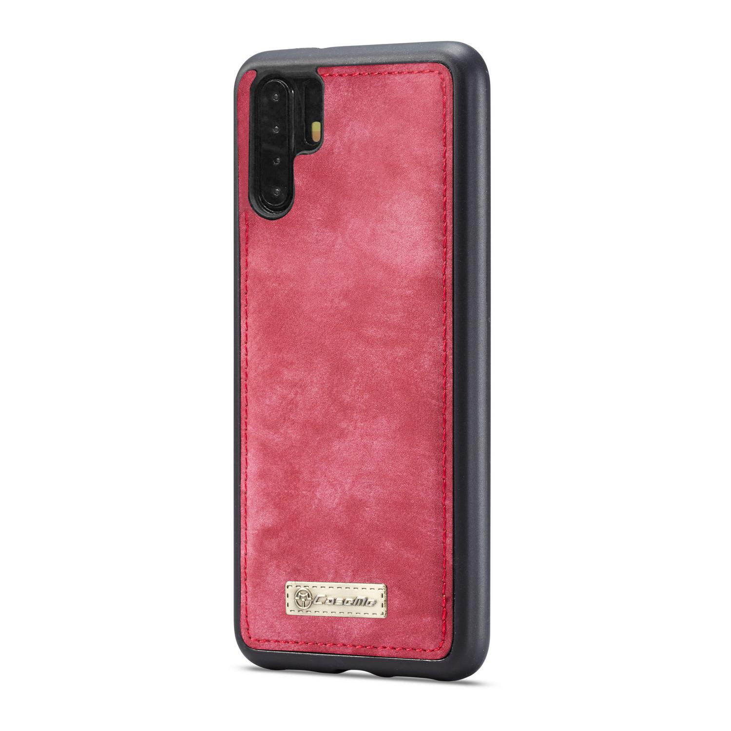 Multi-slot Lommeboksetui Huawei P30 Pro Rød