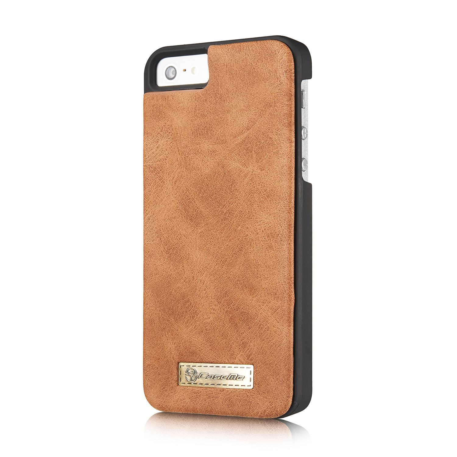 Multi-slot Lommeboksetui Apple iPhone 5/5S/SE Brun