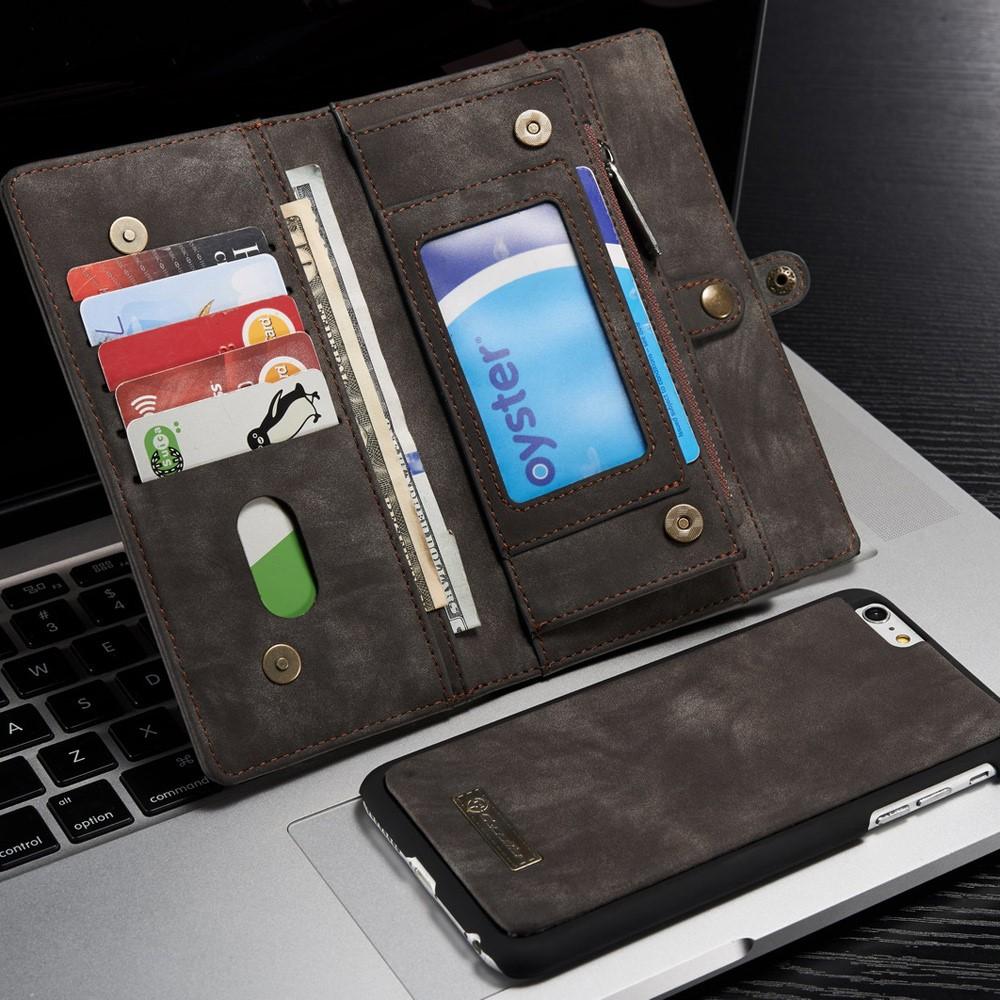 Multi-slot Lommeboksetui iPhone 6 Plus/6S Plus Grå