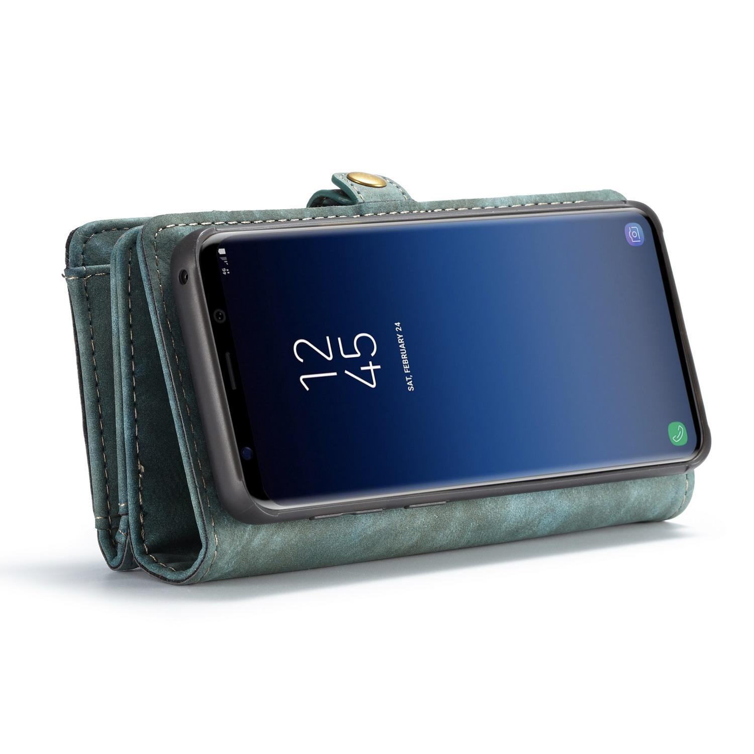 Multi-slot Lommeboksetui Samsung Galaxy S9 blå