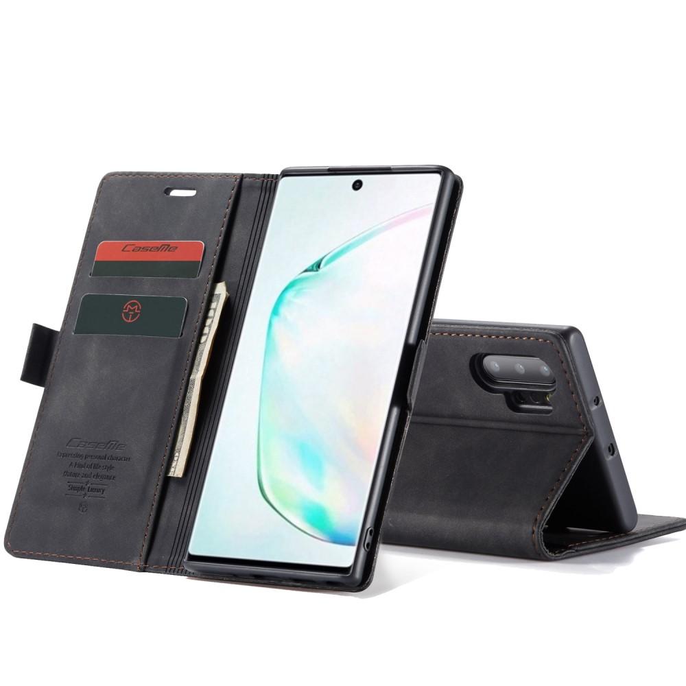 Slim Lommebokveske Samsung Galaxy Note 10 Plus Svart