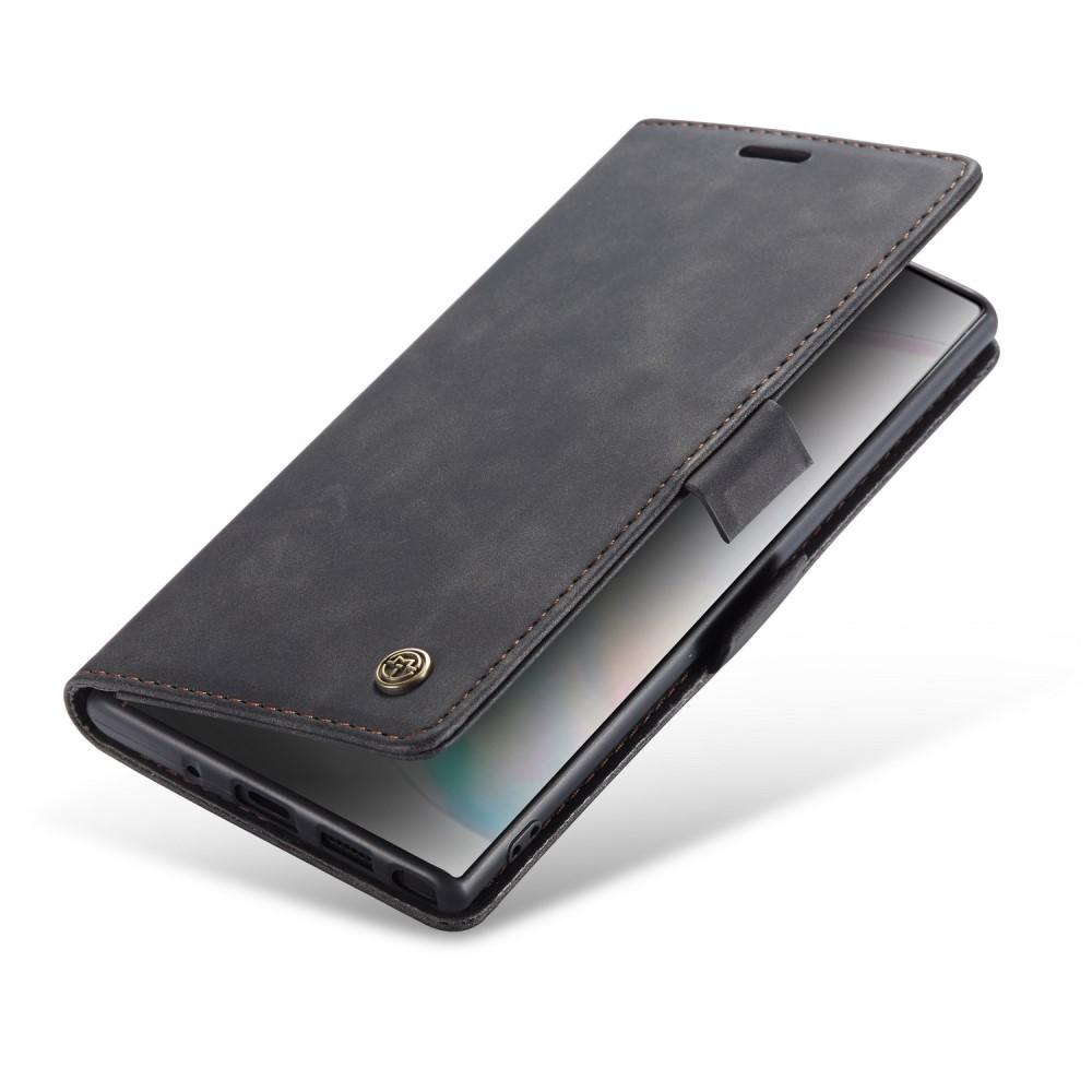 Slim Lommebokveske Samsung Galaxy Note 10 Plus Svart