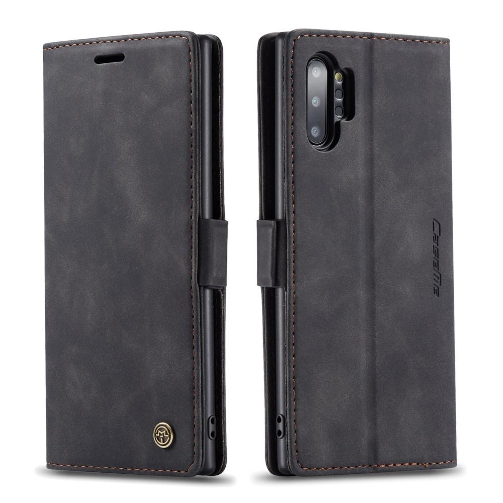 Slim Lommebokveske Samsung Galaxy Note 10 Plus Svart