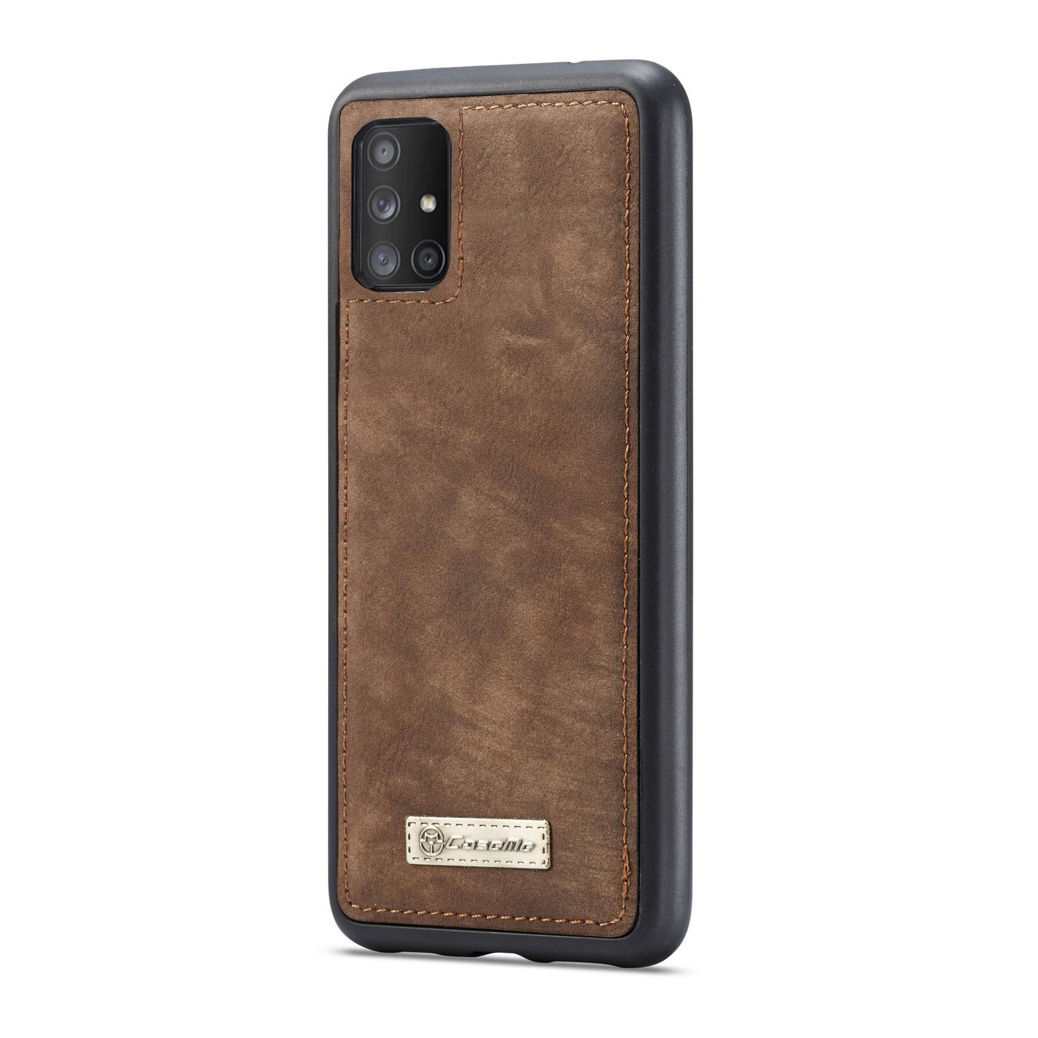 Multi-slot Lommeboksetui Samsung Galaxy A51 Brun