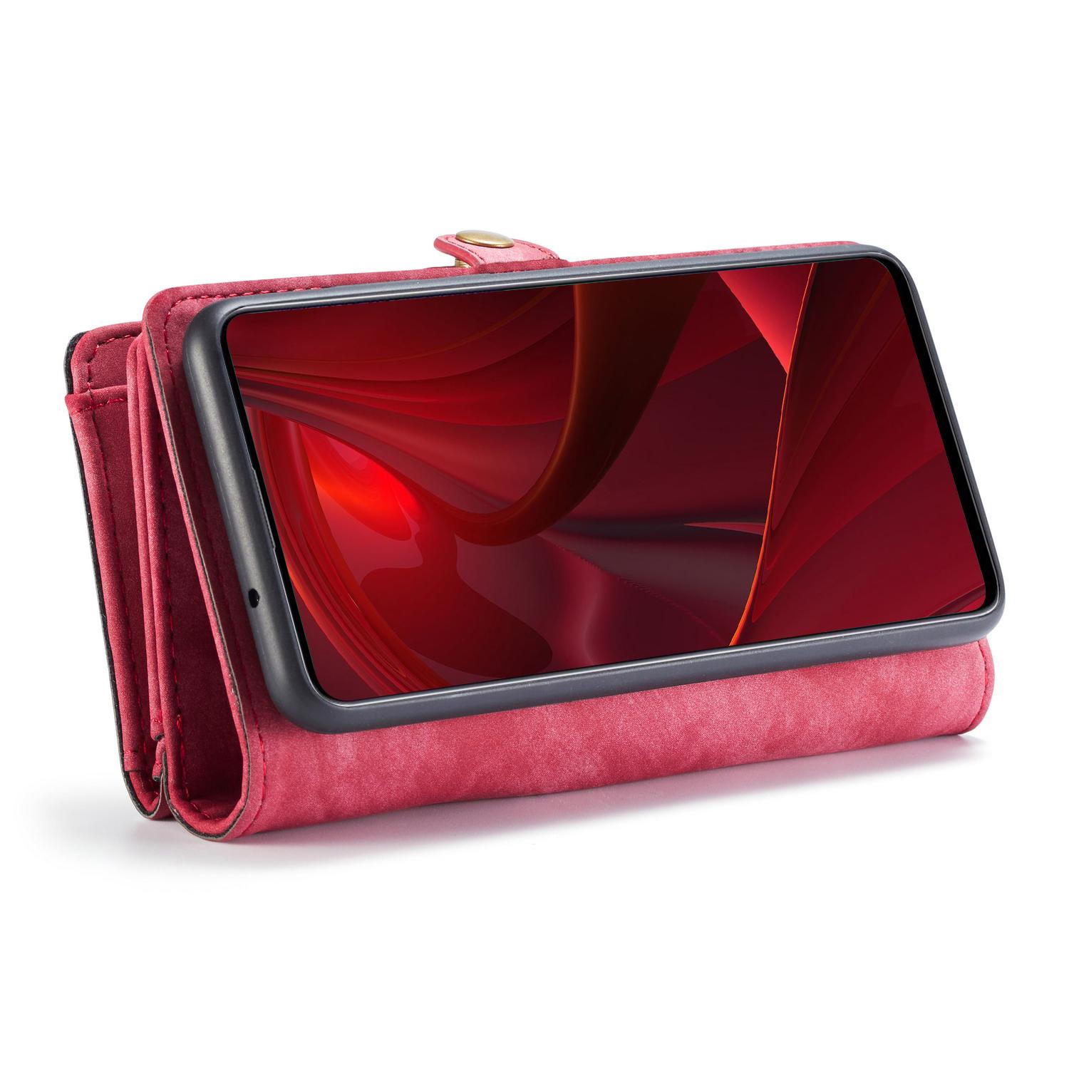 Multi-slot Lommeboksetui Galaxy A51 rød