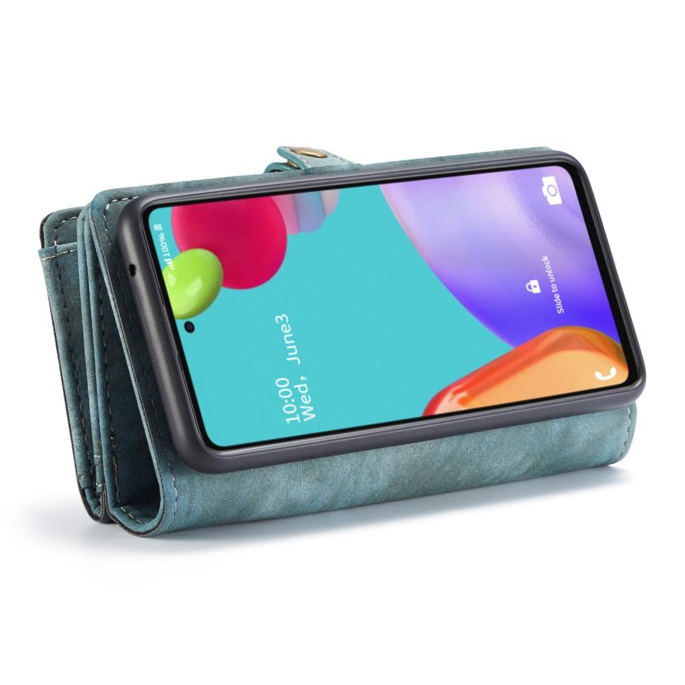 Multi-slot Lommeboksetui Samsung Galaxy A52 5G Blå