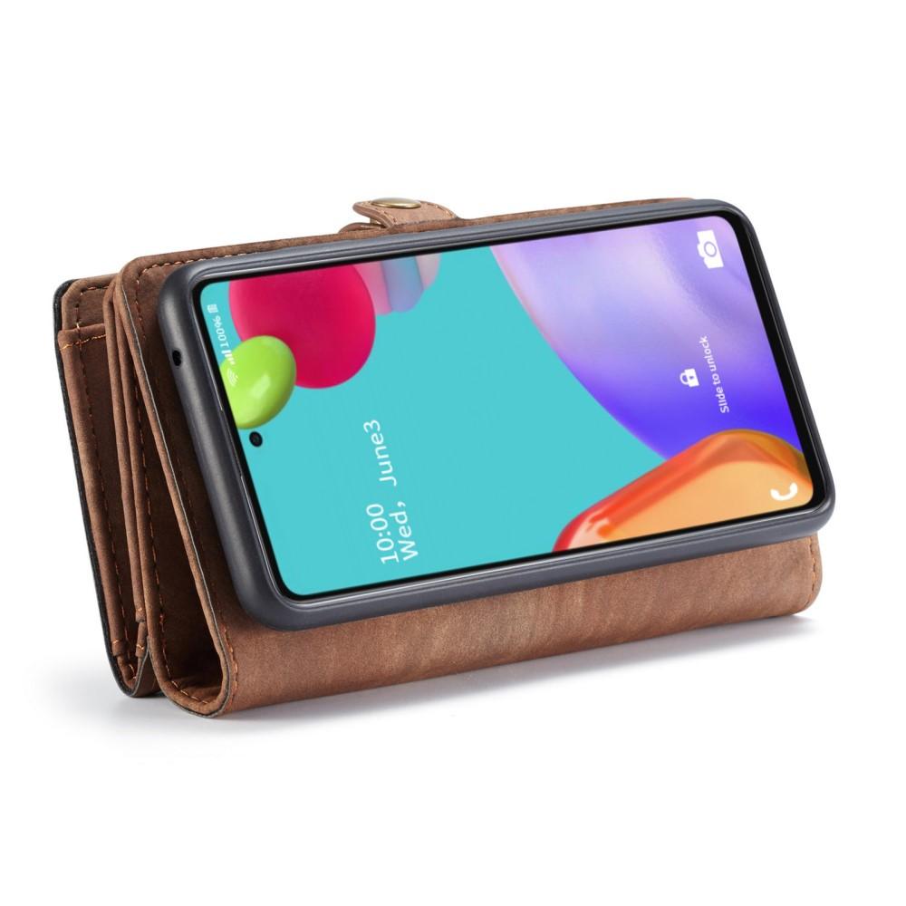 Multi-slot Lommeboksetui Samsung Galaxy A52 5G Brun
