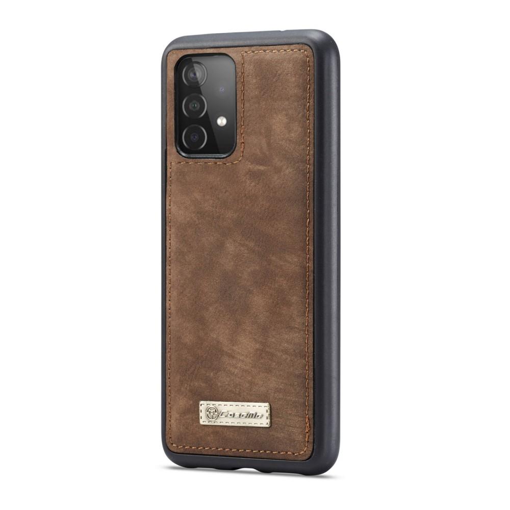 Multi-slot Lommeboksetui Samsung Galaxy A52 5G Brun