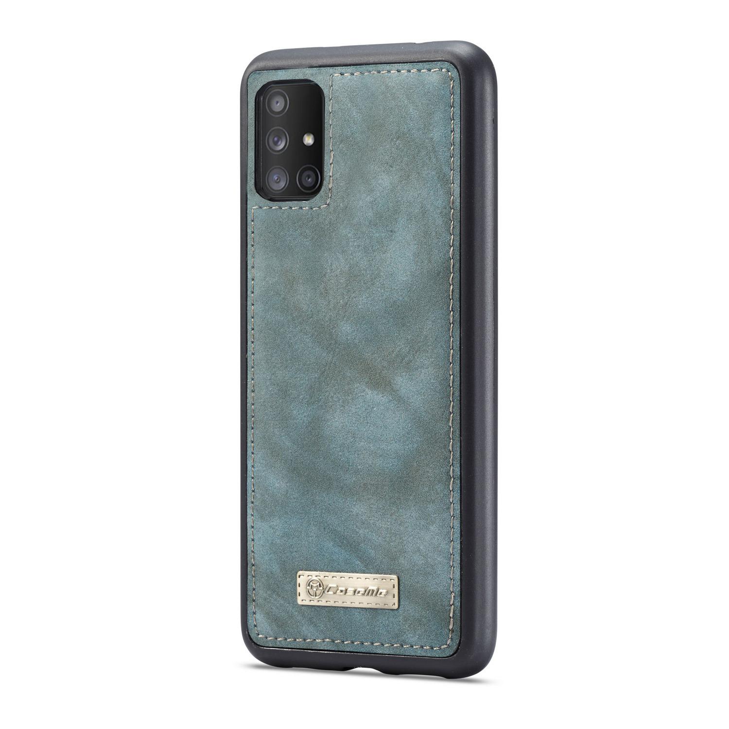 Multi-slot Lommeboksetui Samsung Galaxy A71 Blå