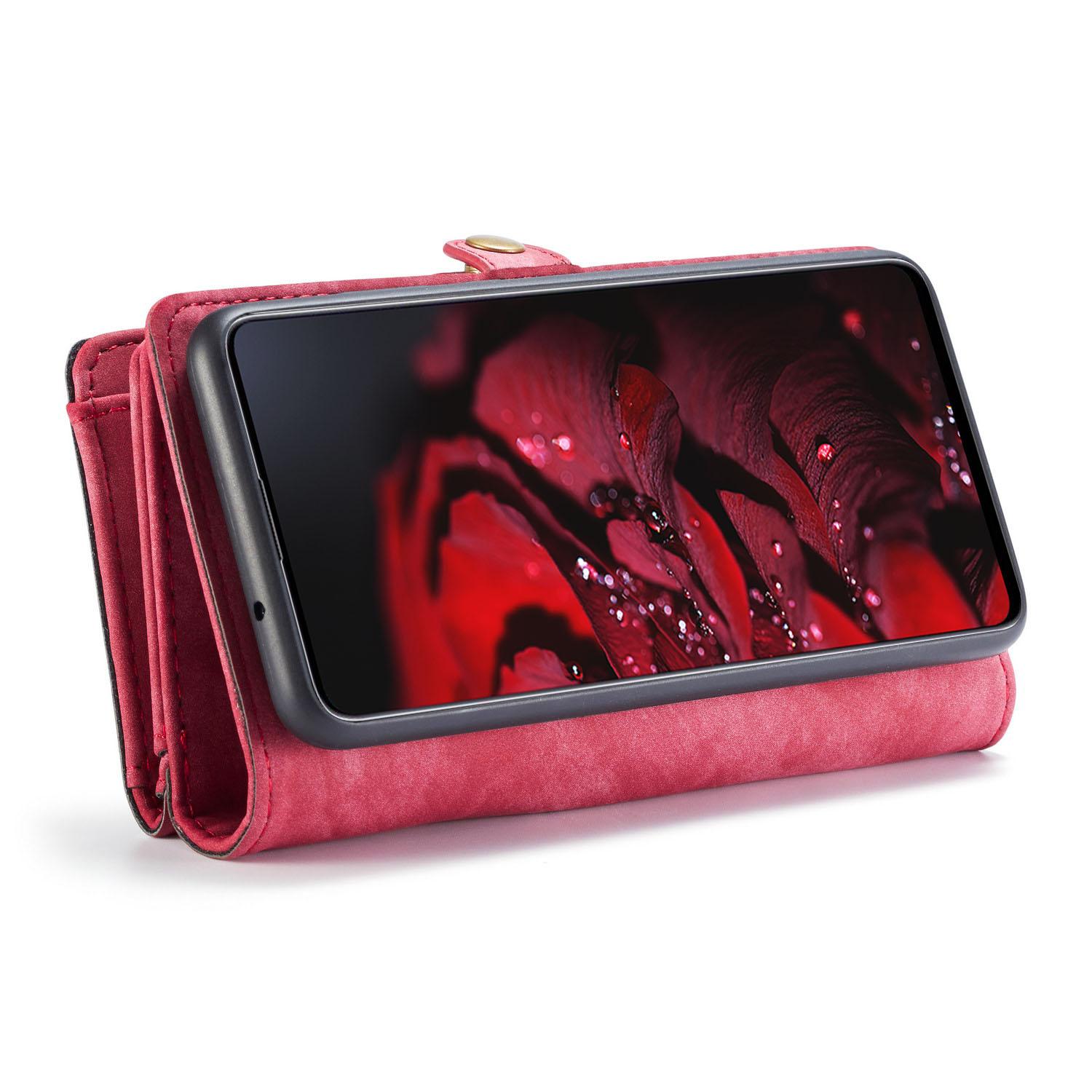 Multi-slot Lommeboksetui Galaxy A71 rød