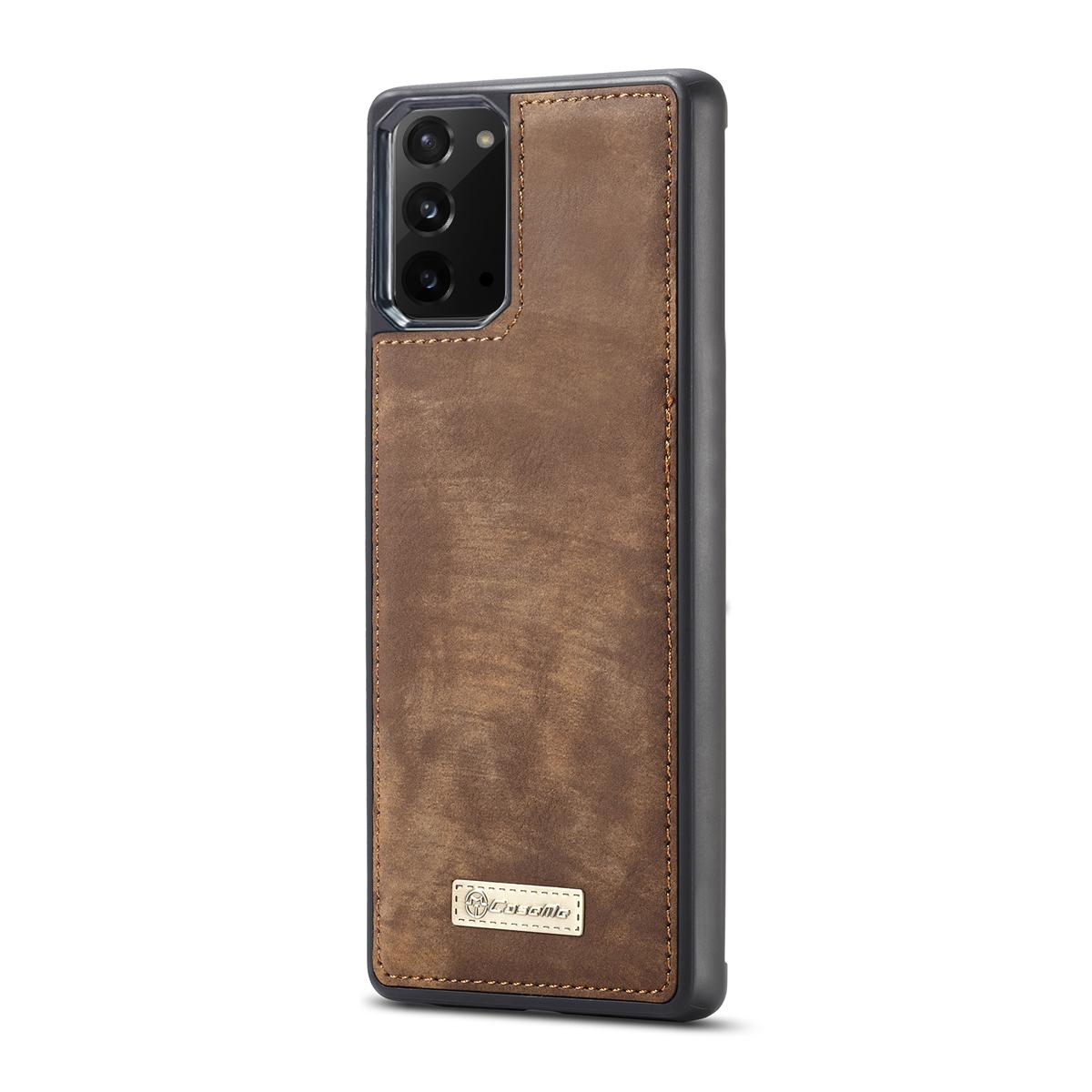 Multi-slot Lommeboksetui Galaxy Note 20 brun