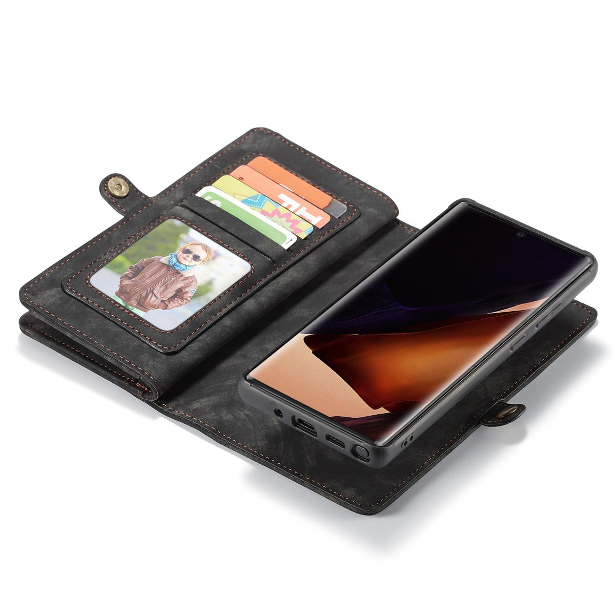 Multi-slot Lommeboksetui Samsung Galaxy Note 20 Ultra Grå