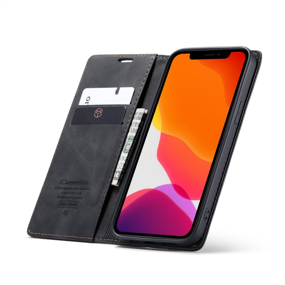 Slim Lommebokveske Apple iPhone 12/iPhone 12 Pro Svart