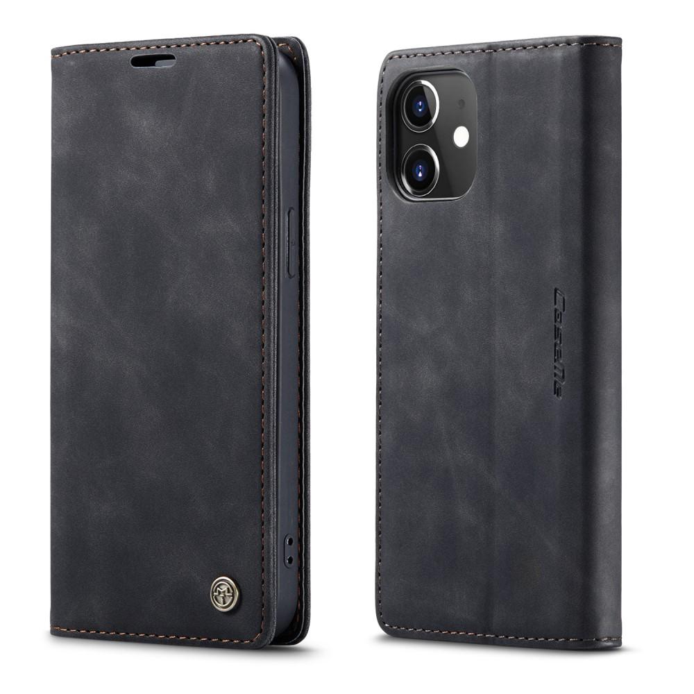 Slim Lommebokveske Apple iPhone 12/iPhone 12 Pro Svart