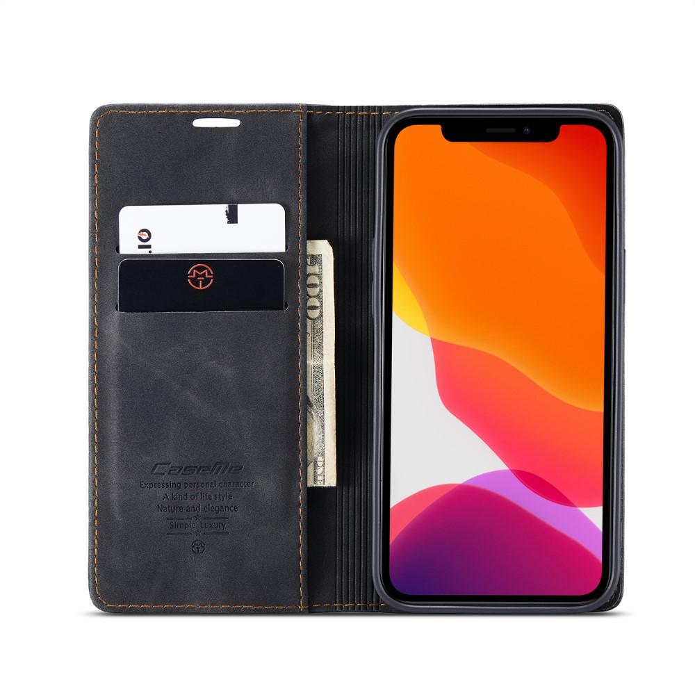 Slim Lommebokveske Apple iPhone 12/iPhone 12 Pro Svart