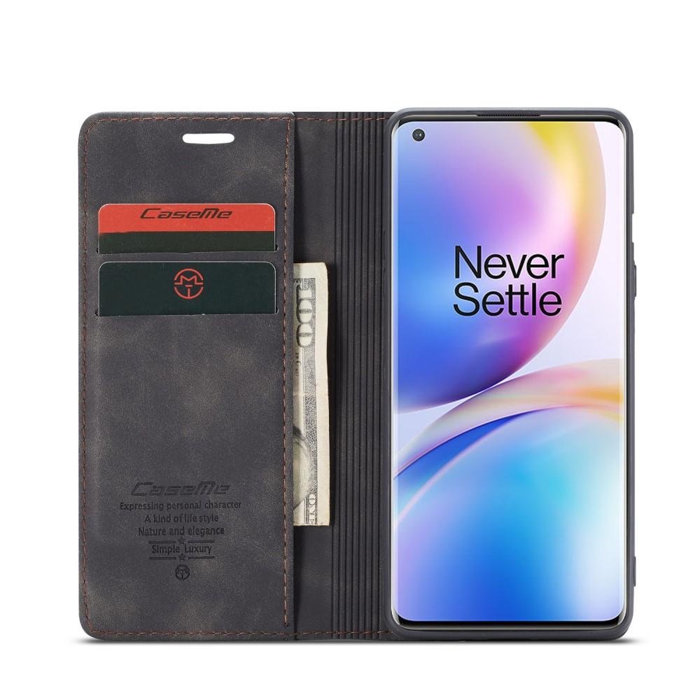 Slim Lommebokveske OnePlus 8 Pro svart