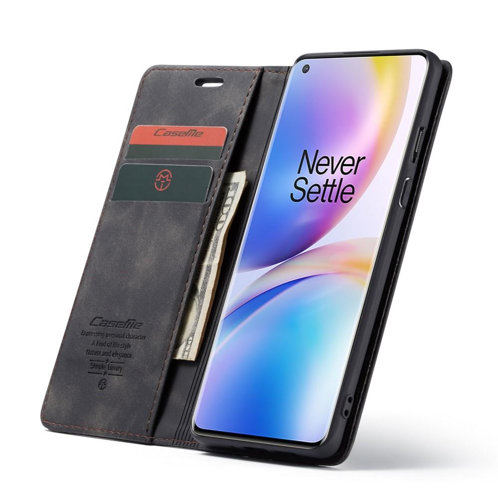 Slim Lommebokveske OnePlus 8 Pro svart