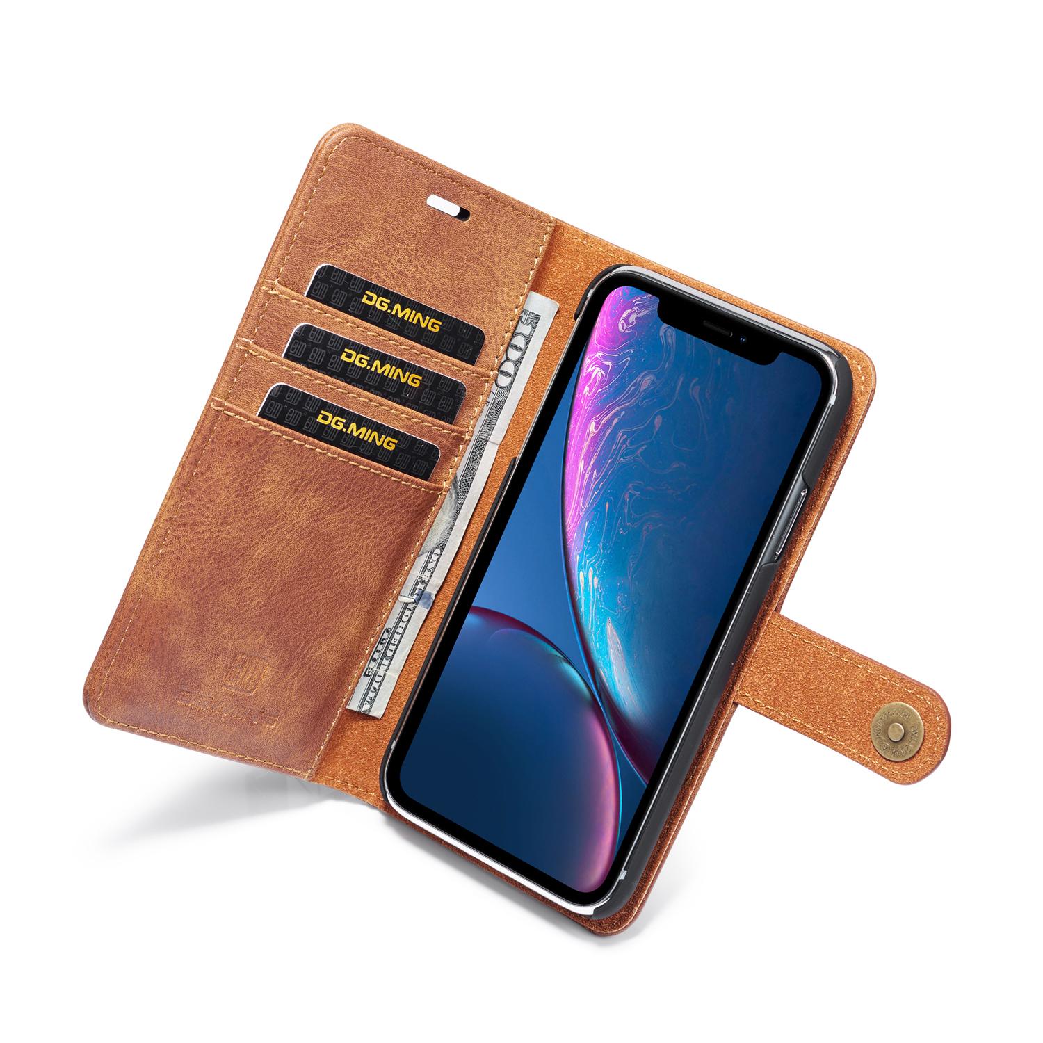 Magnet Wallet Apple iPhone XR Cognac