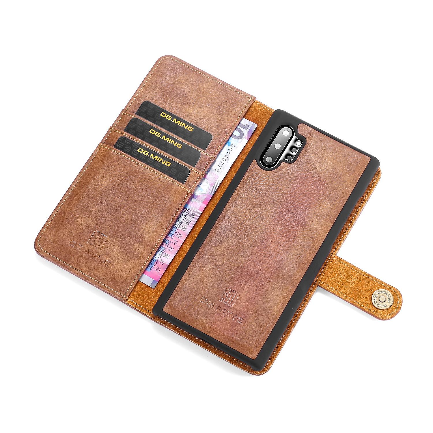 Magnet Wallet Samsung Galaxy Note 10 Plus Brun