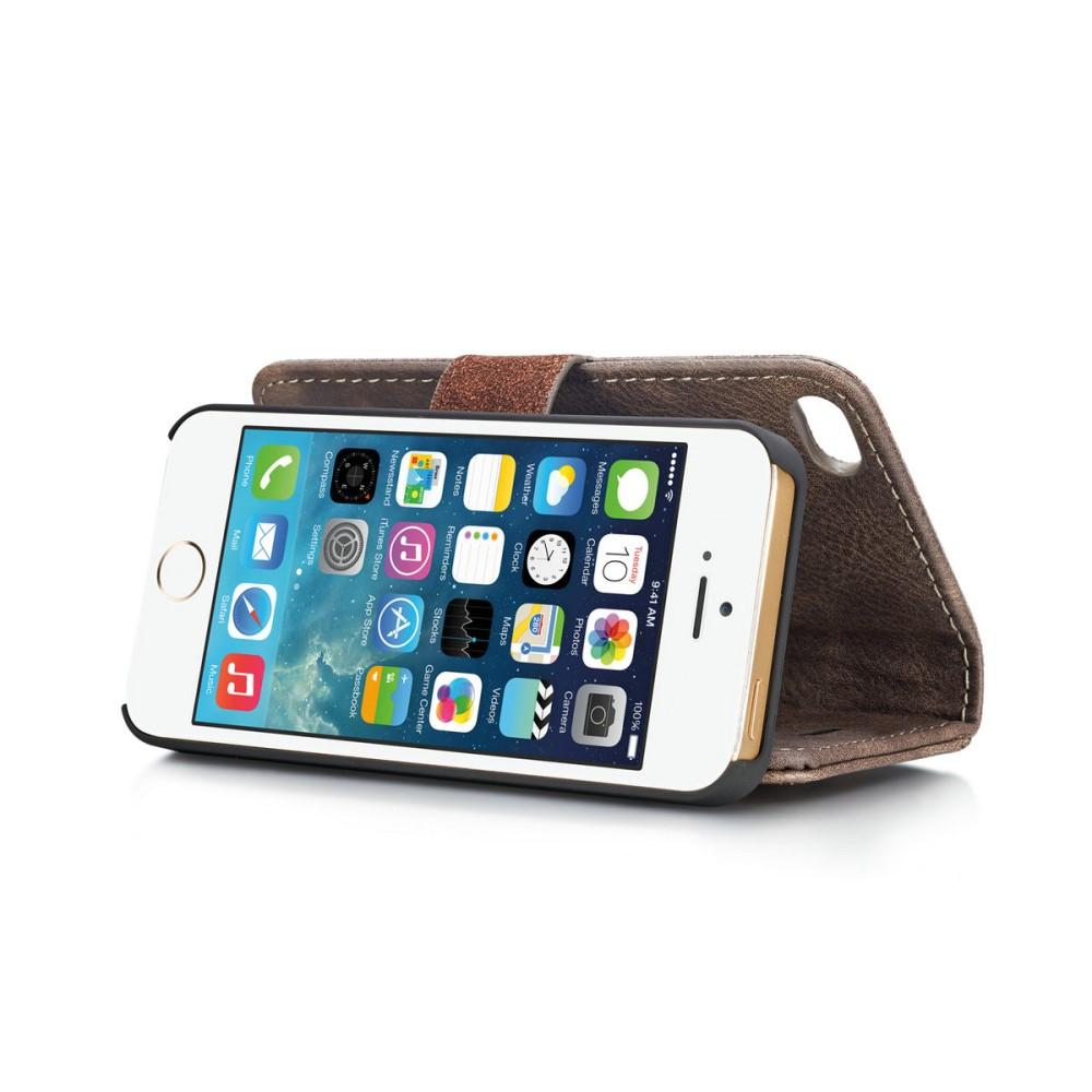 Magnet Wallet Apple iPhone 5/5S/SE Brun