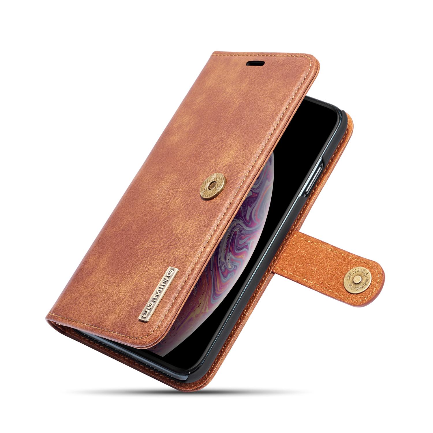 Magnet Wallet iPhone XS Max Cognac