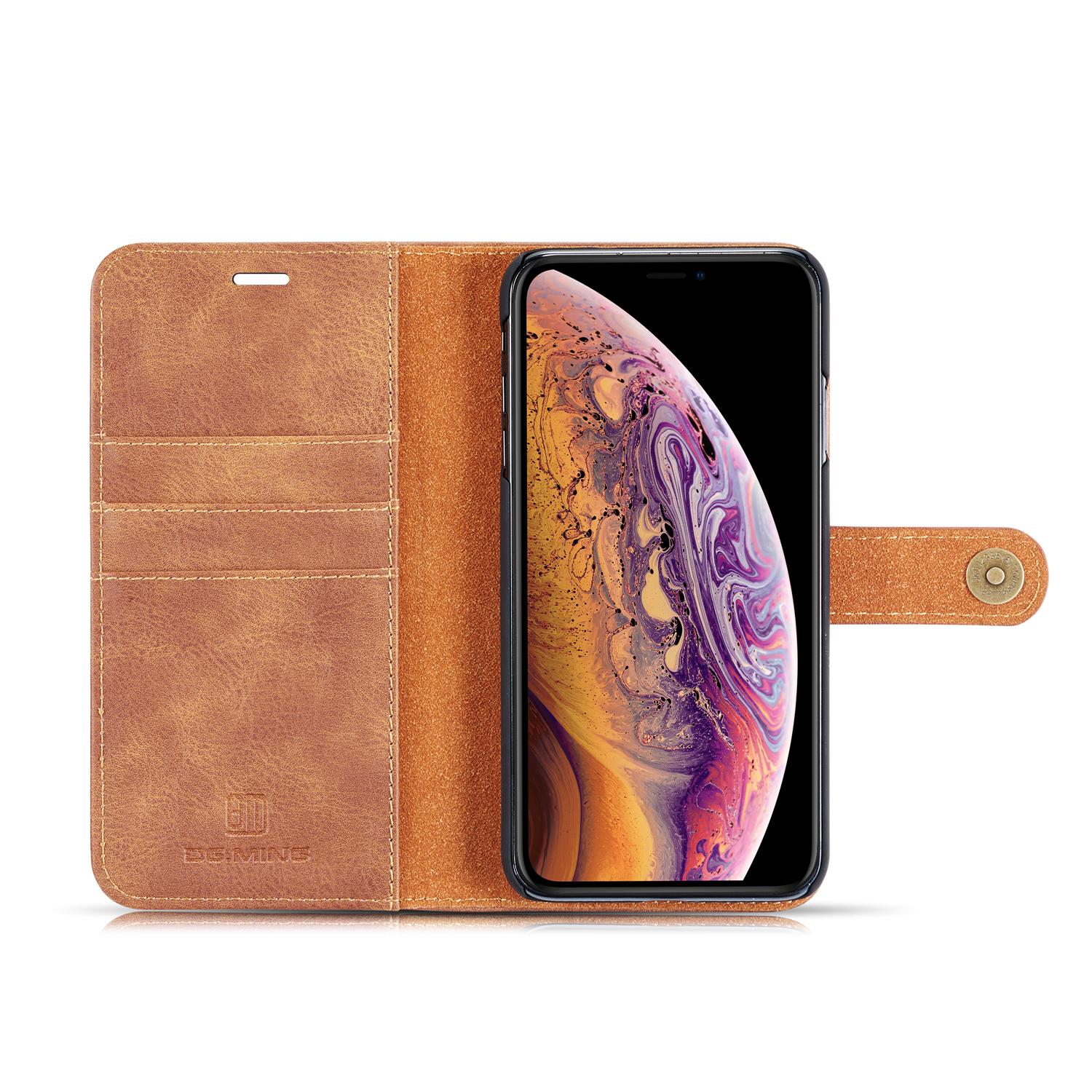 Magnet Wallet iPhone XS Max Cognac