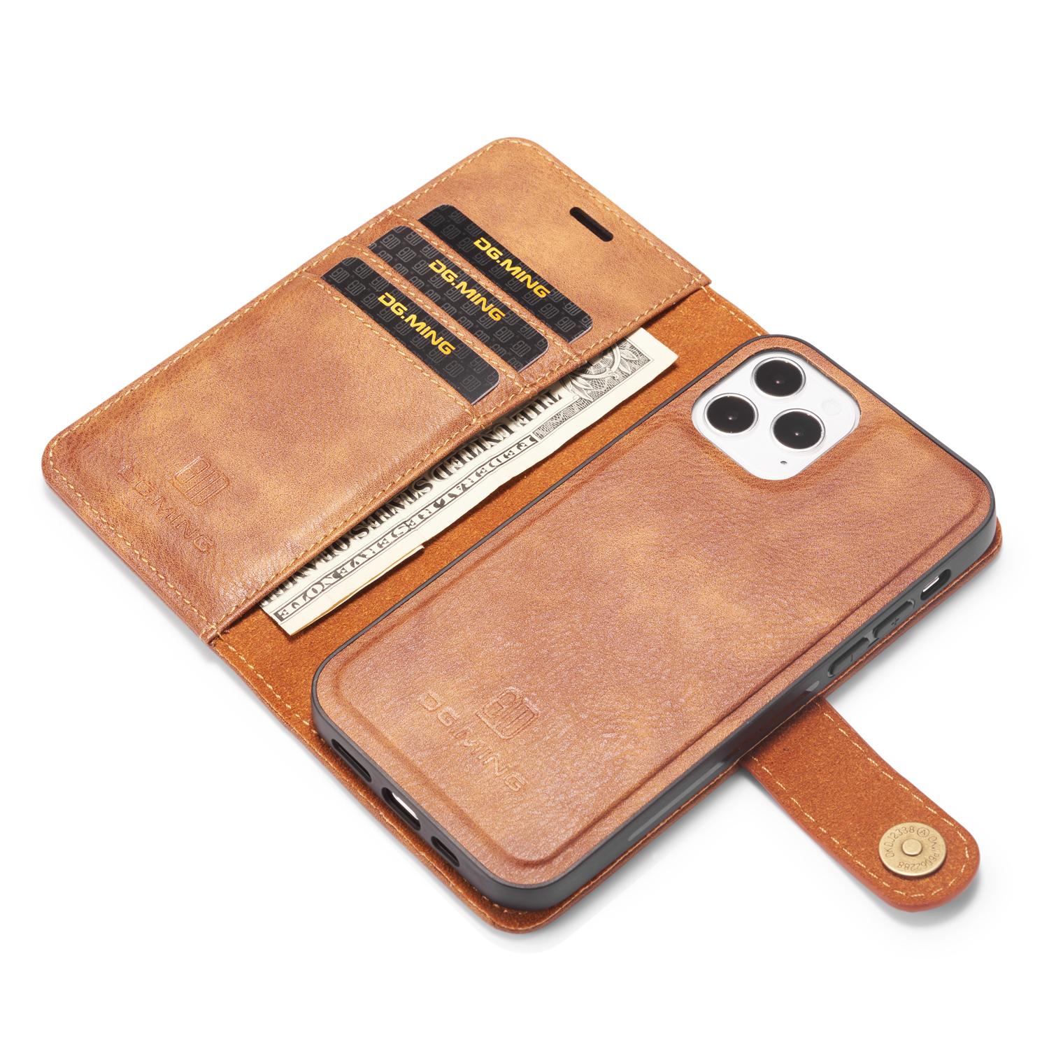 Magnet Wallet iPhone 12 Pro Max Cognac