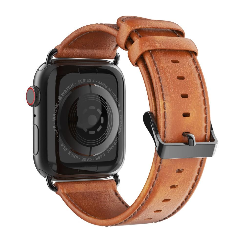 Leather Watch Band Apple Watch Ultra 49mm Tan